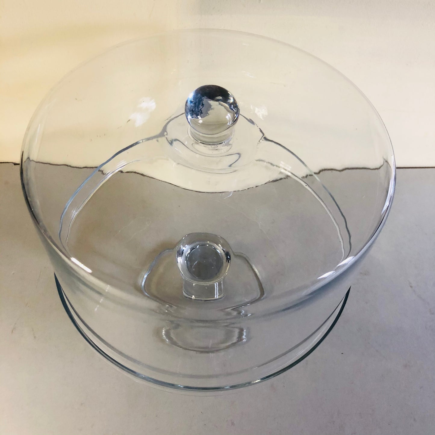 Large Glass Cake Stand