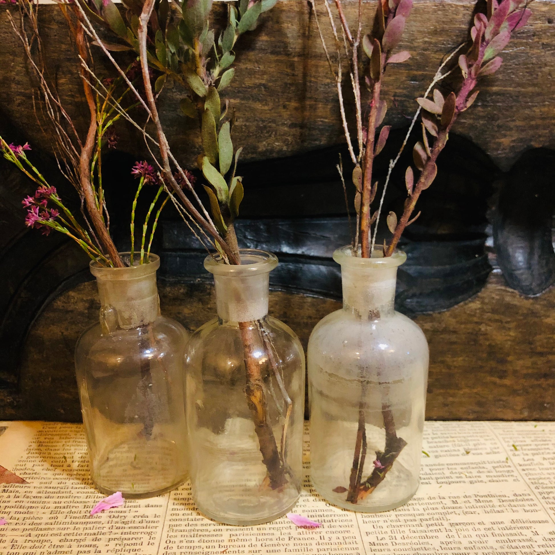 Vintage Apothecary Bottle | Refill Transparent Glass Bottle
