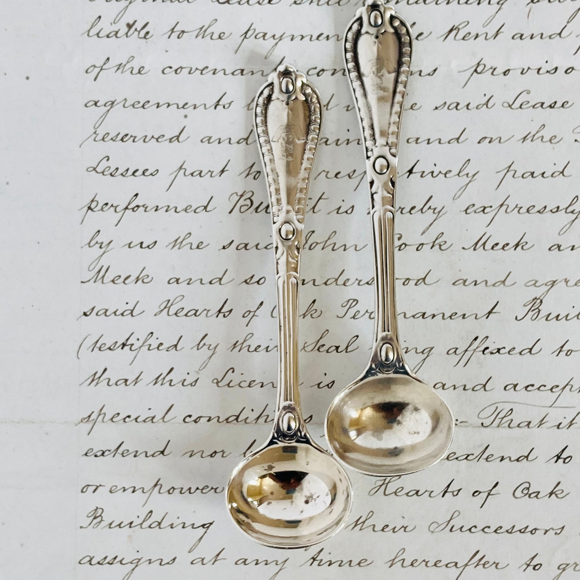 Antique Silver Mustard Spoon London 1857 