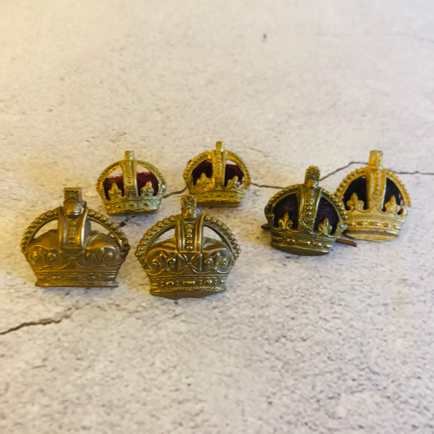 Vintage Crown Army Pips Rank Major