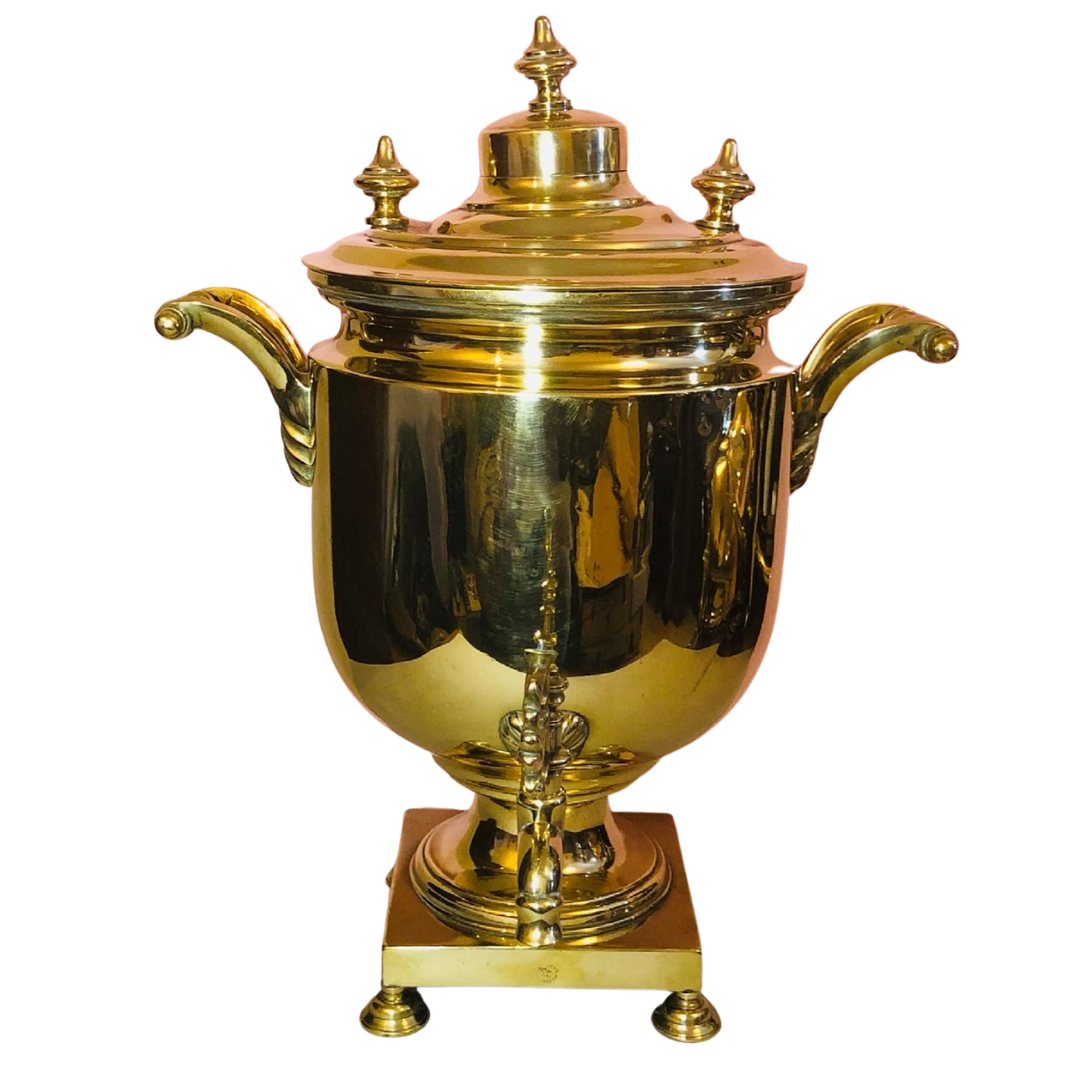 Earl  Madison  - Large Antique Brass Samovar