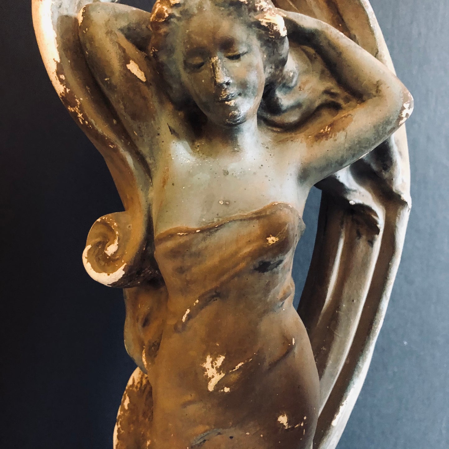 The Director Stephanie - Art Nouveau Chalkware Statues