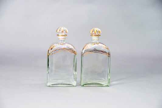 The Artist Nicholas - Pair of Vintage Spanish Liquor Bottles