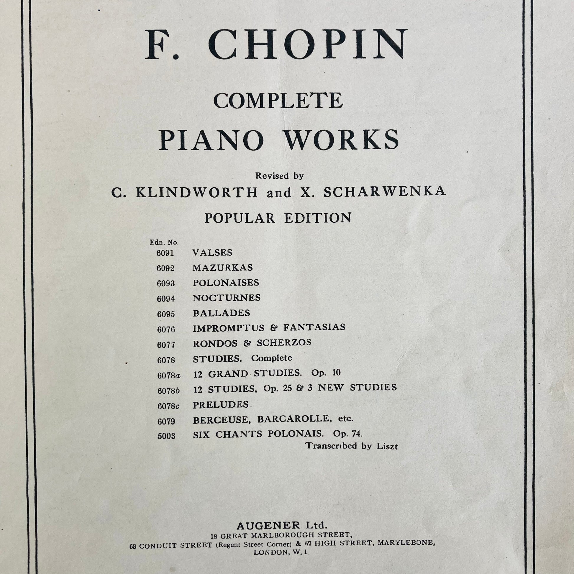 Vintage Classic Piano Music Books | Ephemera Papers