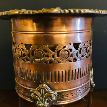 English Old Sheffield Plate Bottle Holder / Plant Stand / Wine Rack