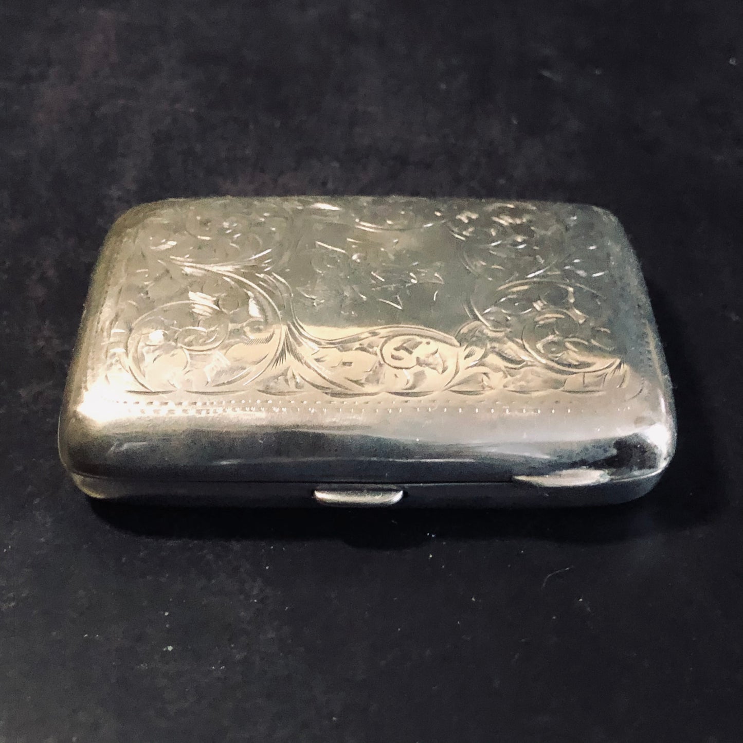 The Mixologist Shelby - Victorian Antique Silver Card Case