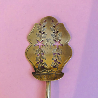 Antique Silver French Dessert Hors D'Oeuvre Spoon, Repose Handle