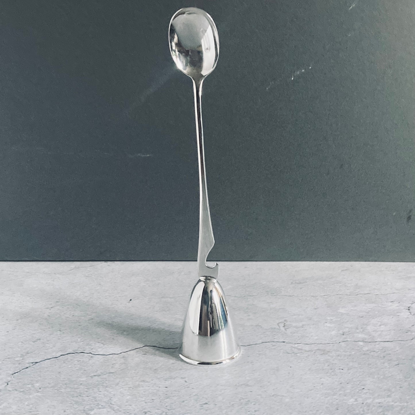 Vintage Silver Spirit Measure Cocktail Spoon