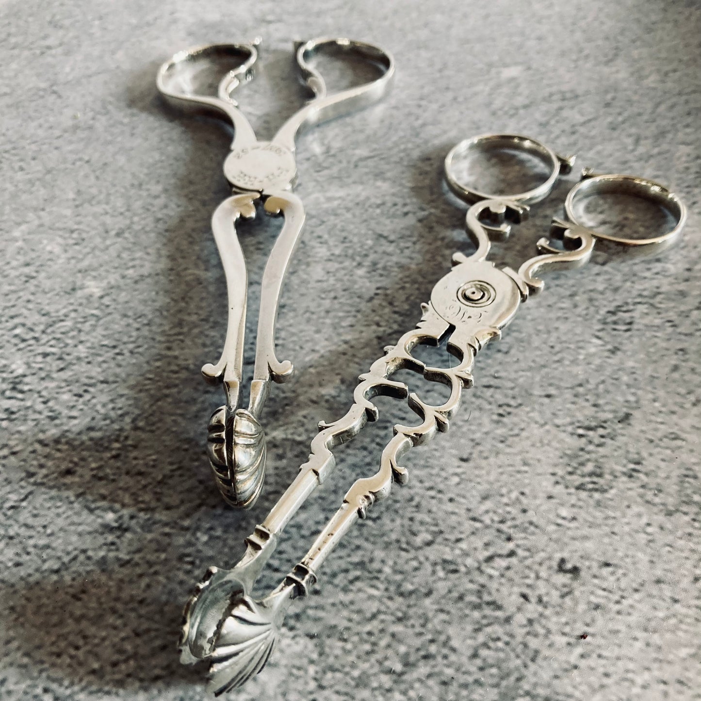 The Headhunter Terri - Georgian Antique Silver Sugar Nips