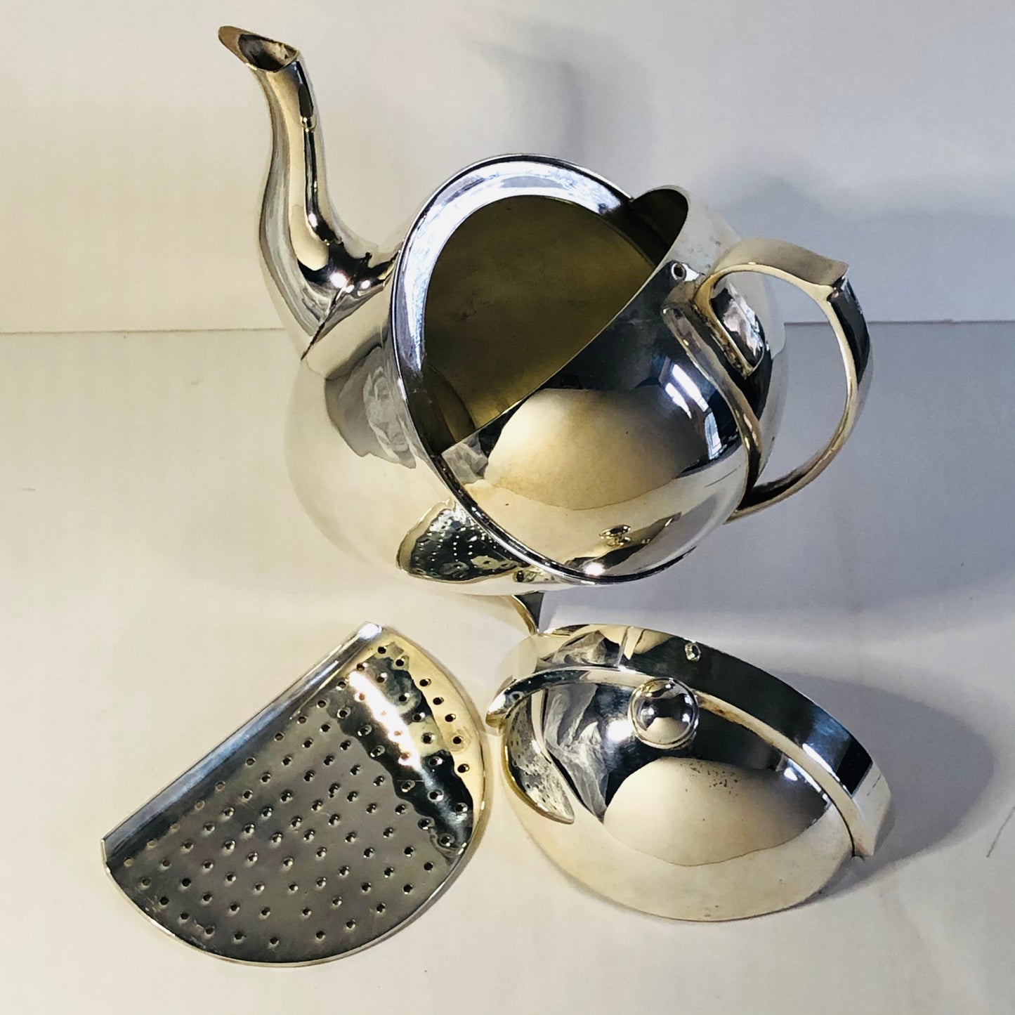 Antique Silver Unusual Simply Perfect Teapot