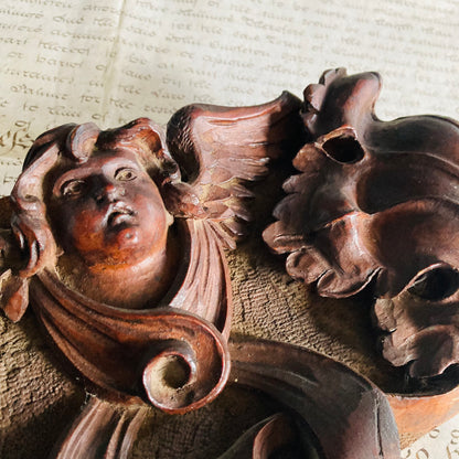 Antique Unusual Decorative Salvage Wooden Fragment For Decor Styling
