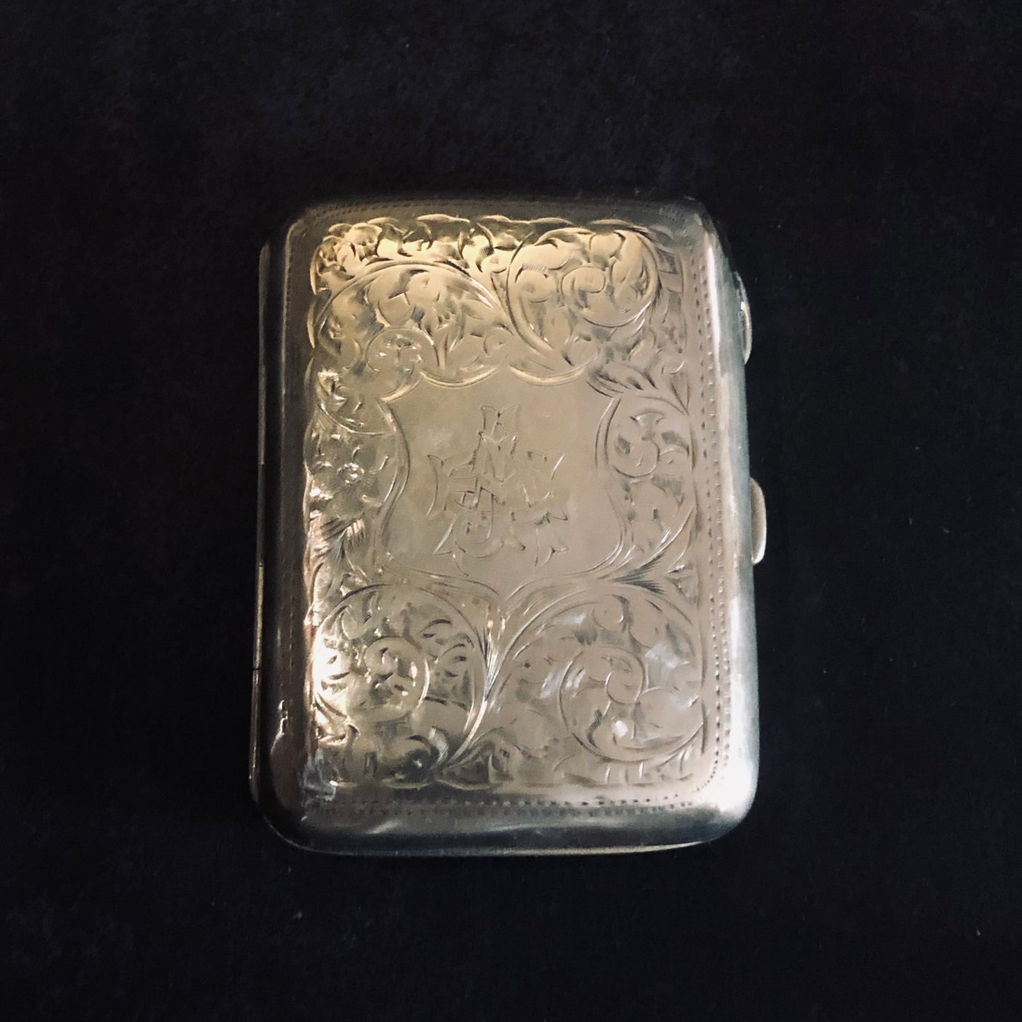 The Mixologist Shelby - Victorian Antique Silver Card Case