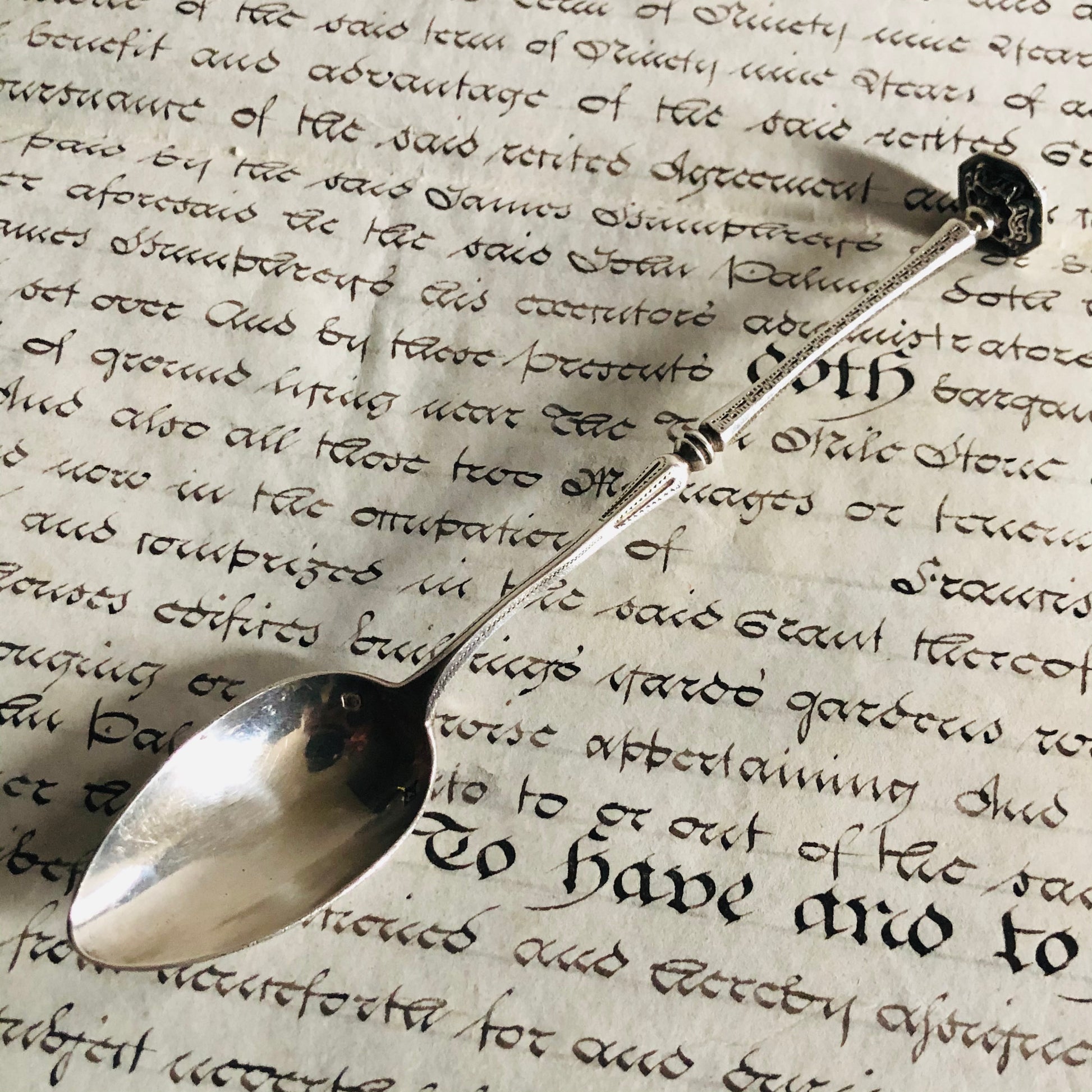 Georgian Silver Seal Spoon