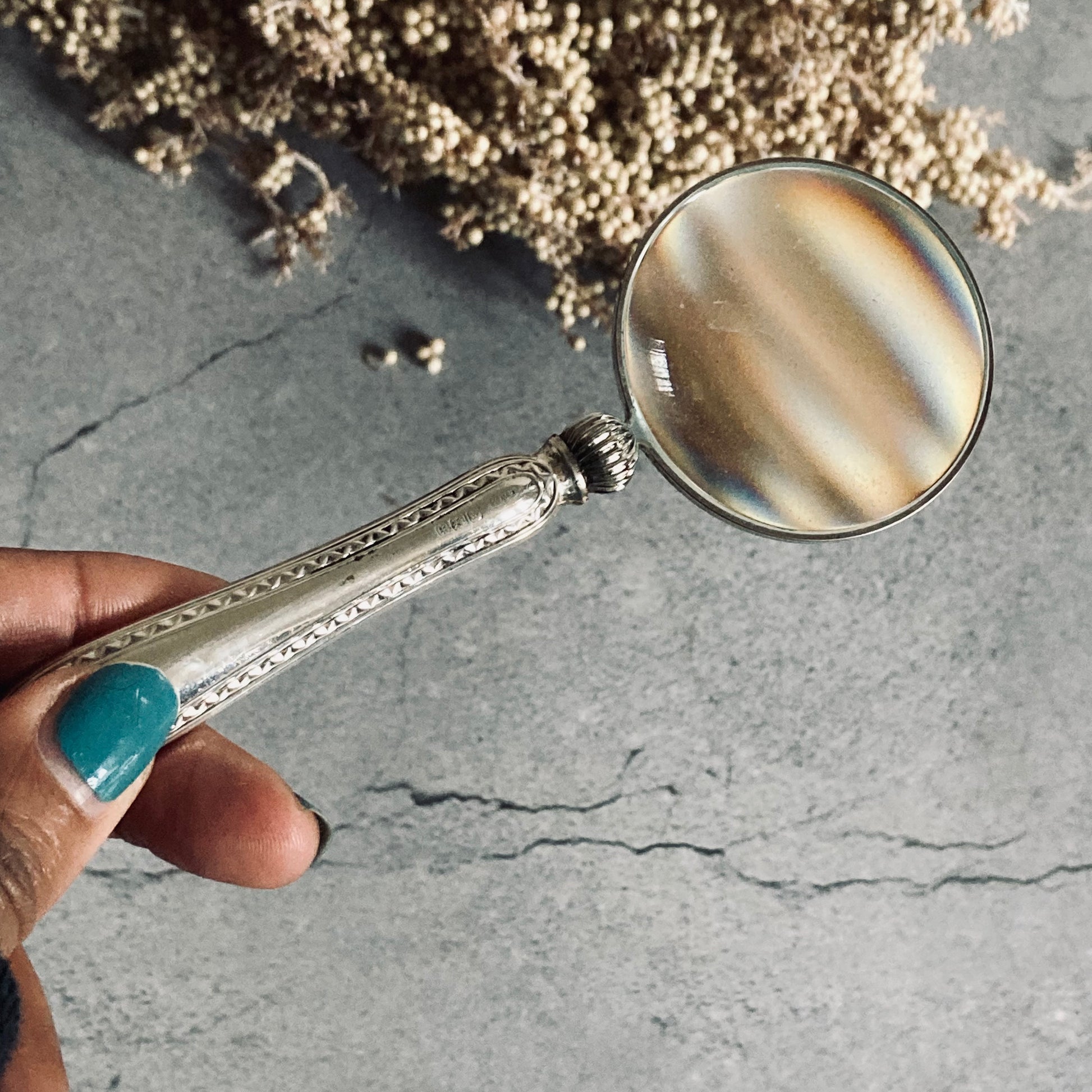 Magnifying Glass with Antique Cutlery Handles