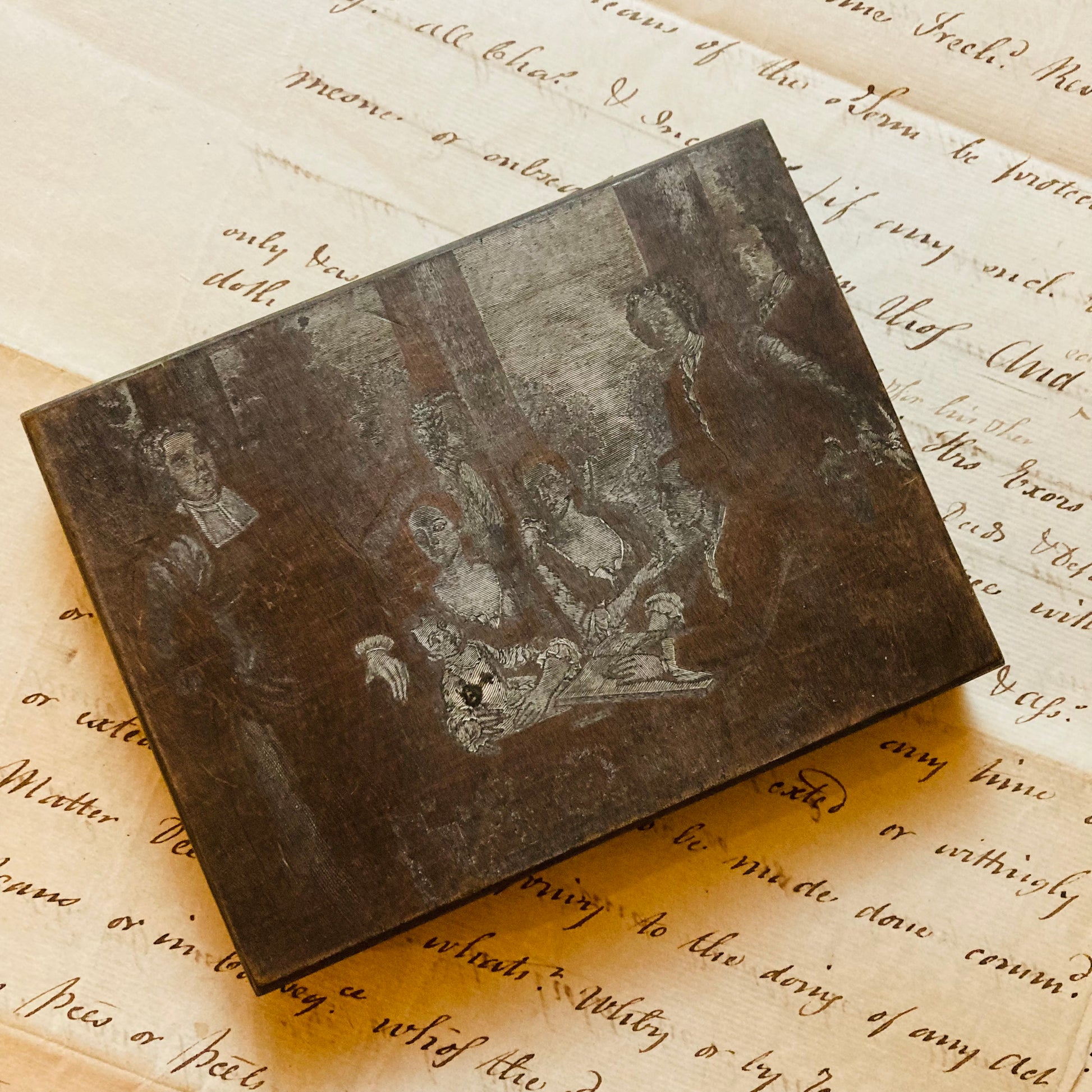 Antique Etched Copper Printing Plate | Alternative Art