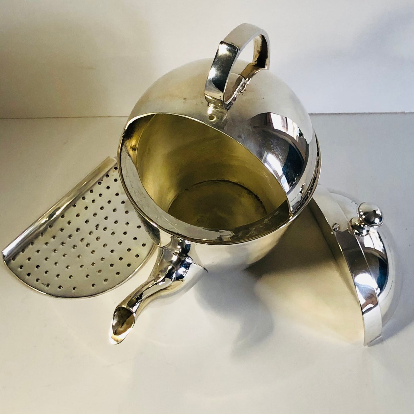 Antique Silver Unusual Simply Perfect Teapot