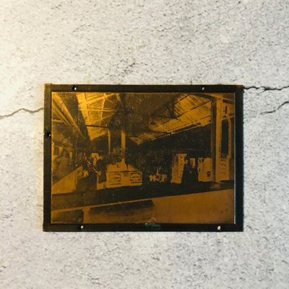 Vintage copper printing plate factory warehouse