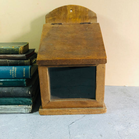 French Vintage Wooden Salt Box