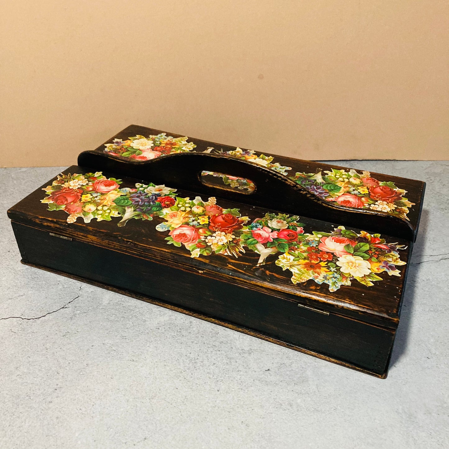 The Mixologist Mark - Wooden Tool Box with Decoupage