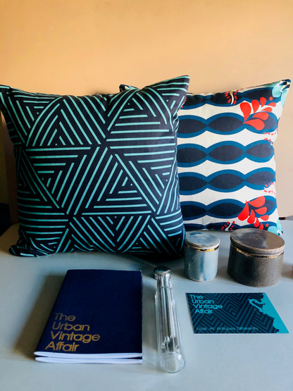 The Sommelier Jude - Cotton Printed Cushion in Tribal Print