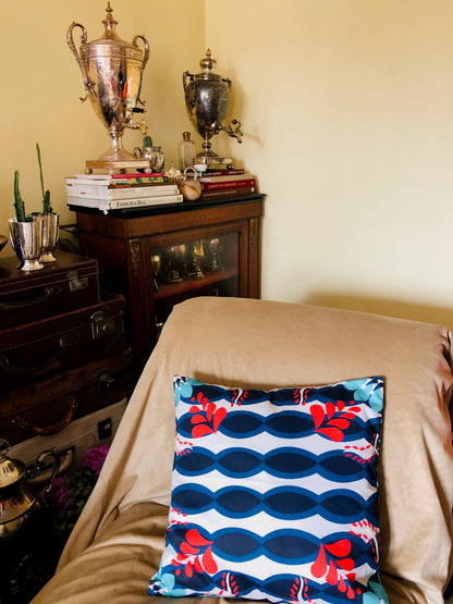 The Sommelier Jude - Cotton Printed Cushion in Tribal Print
