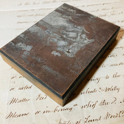 Antique Etched Copper Printing Plate | Alternative Art