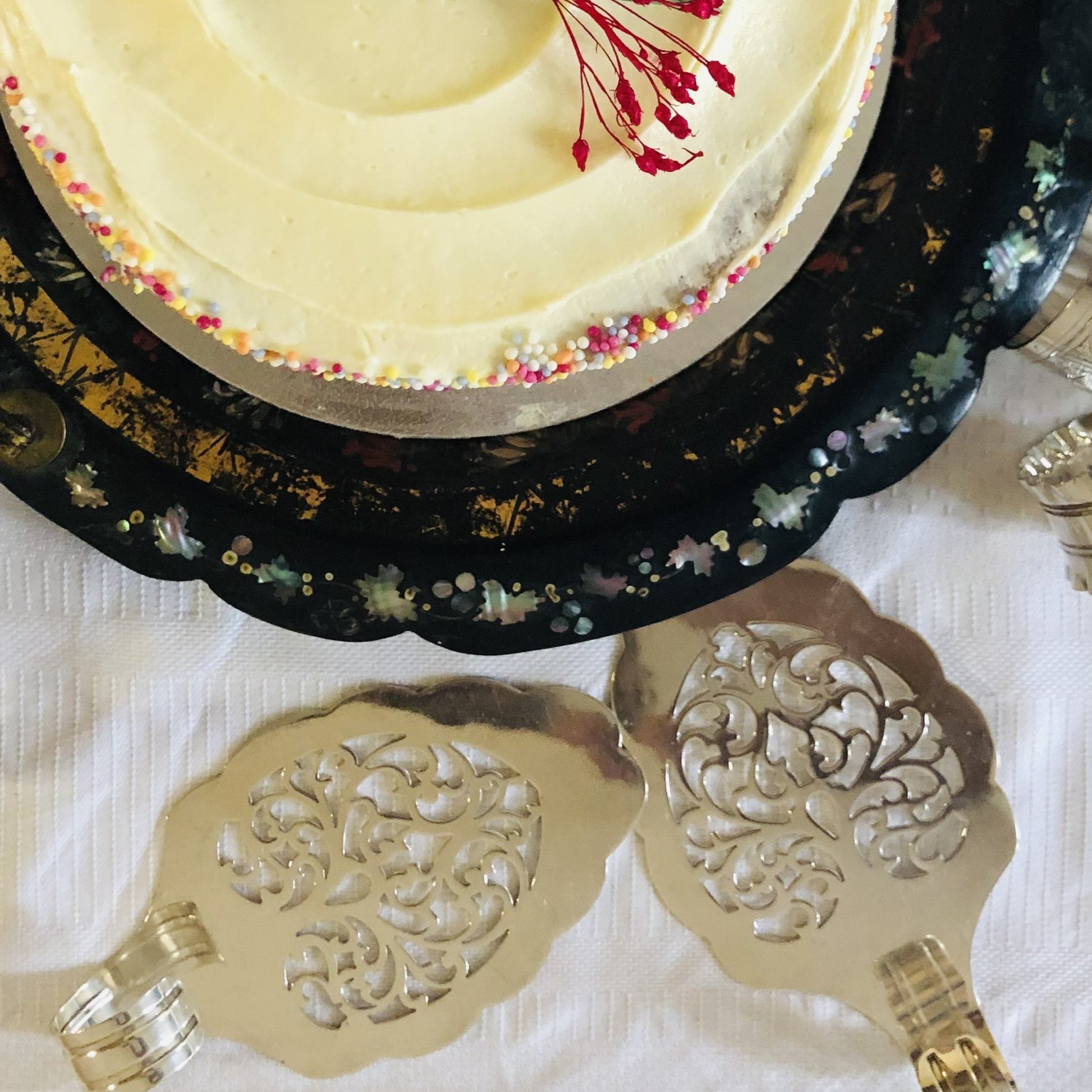 Antique Silver Cake Server | Wedding Cake Slice