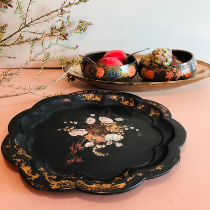 The Tattooist Kim- Antique Kashmir Papier Mache Bowl