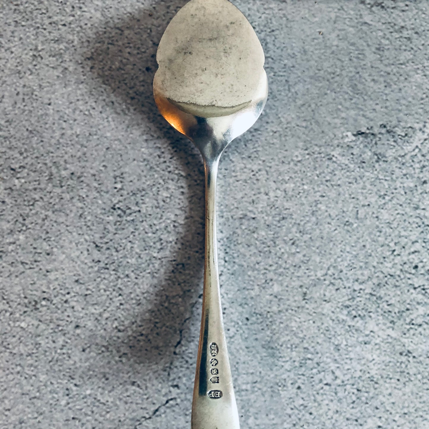 The Headhunter Fredrick - Antique Engraved Jam / Dessert Spoon