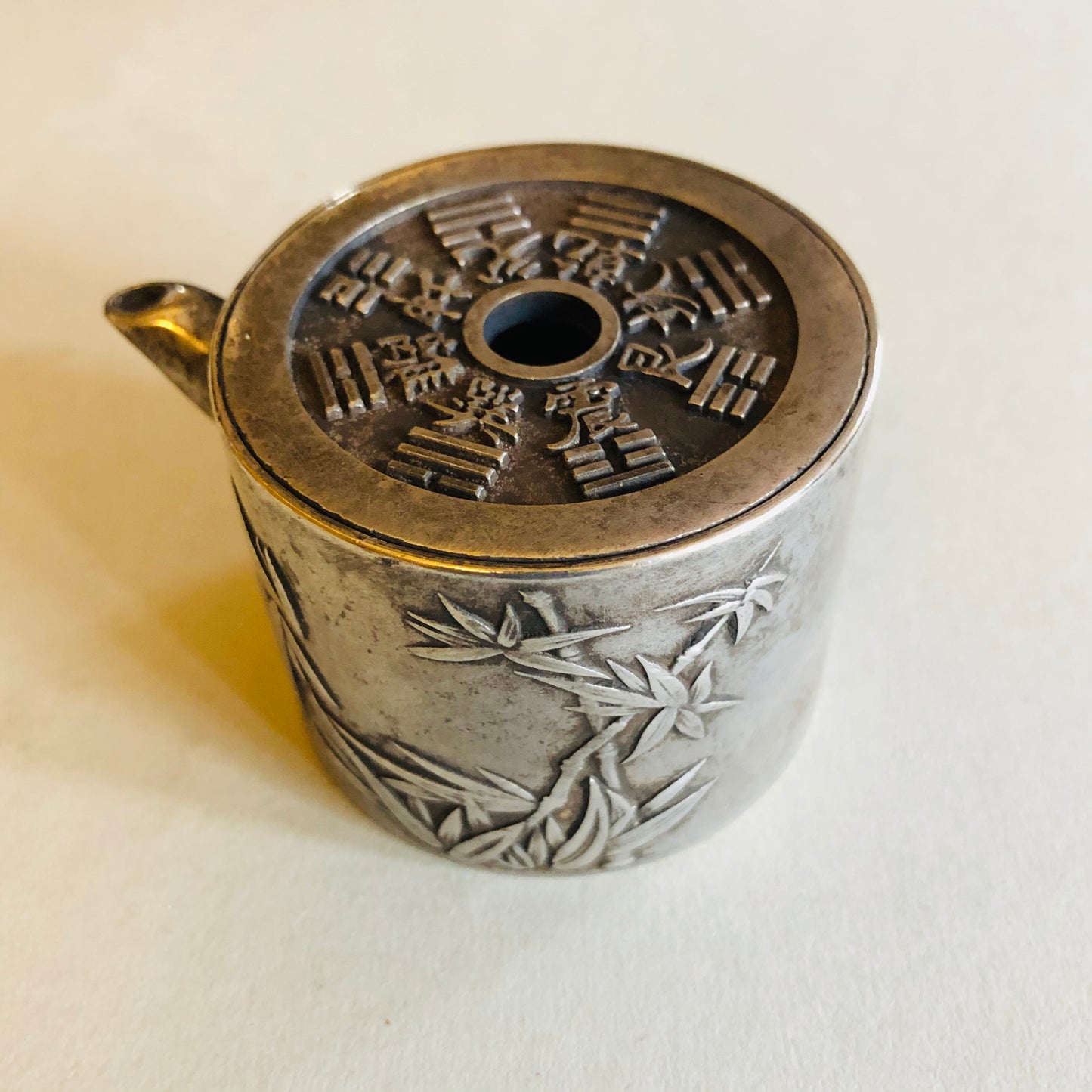 Antique Chinese Silver Water Dropper