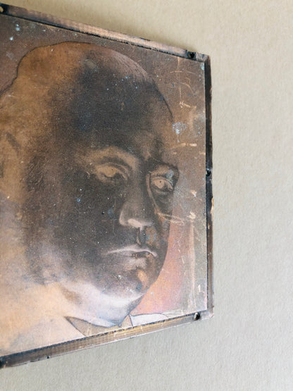 The Director Evan - Pair of Small Vintage Copper Printing Plates