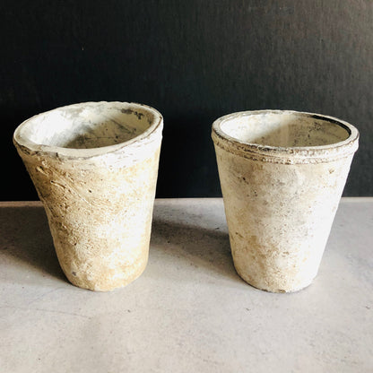Handmade Chalky Stone Plant Pot