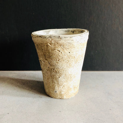 Handmade Chalky Stone Plant Pot