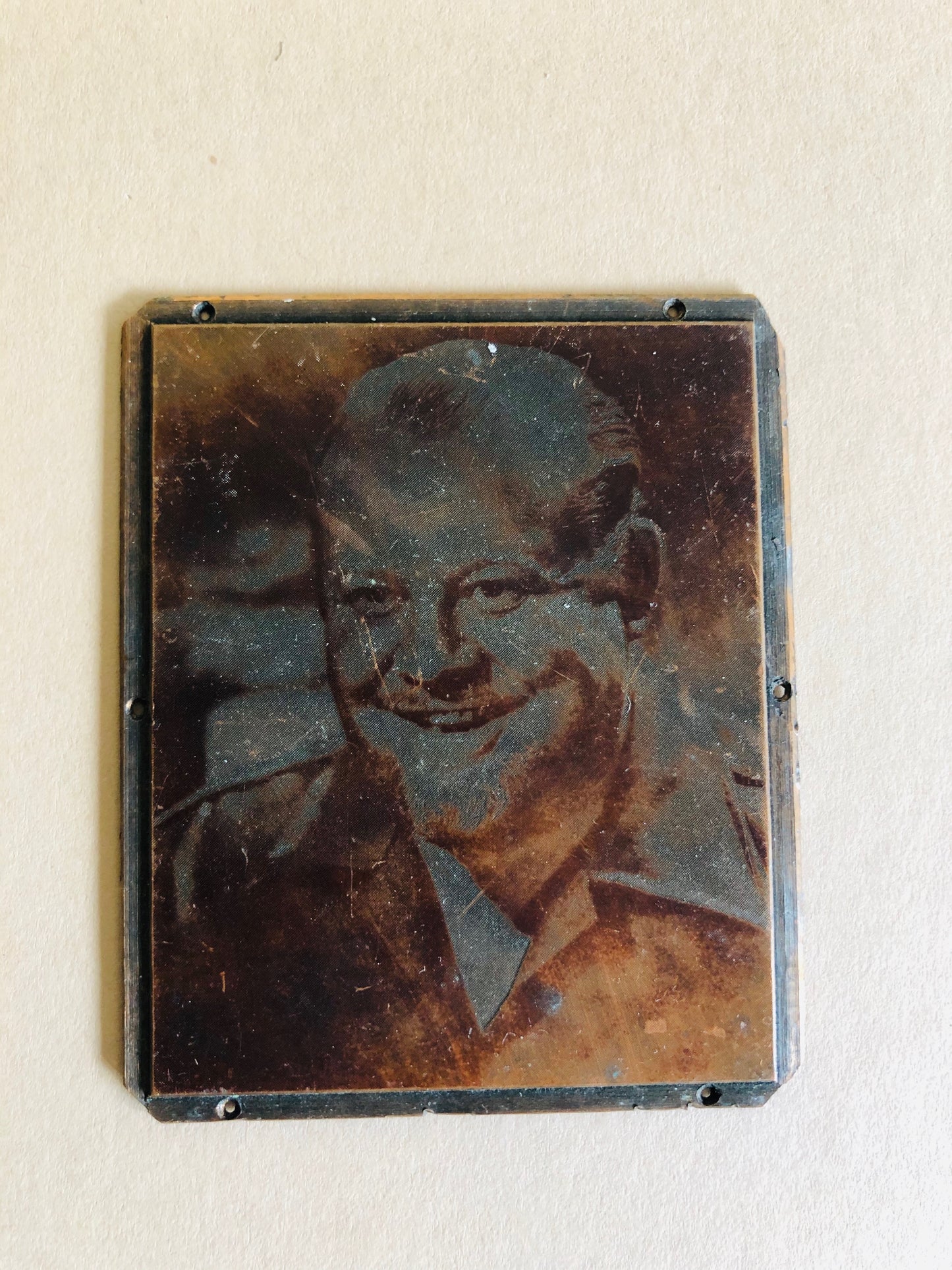 The Director Jamie - Small Vintage Copper Printing Plate