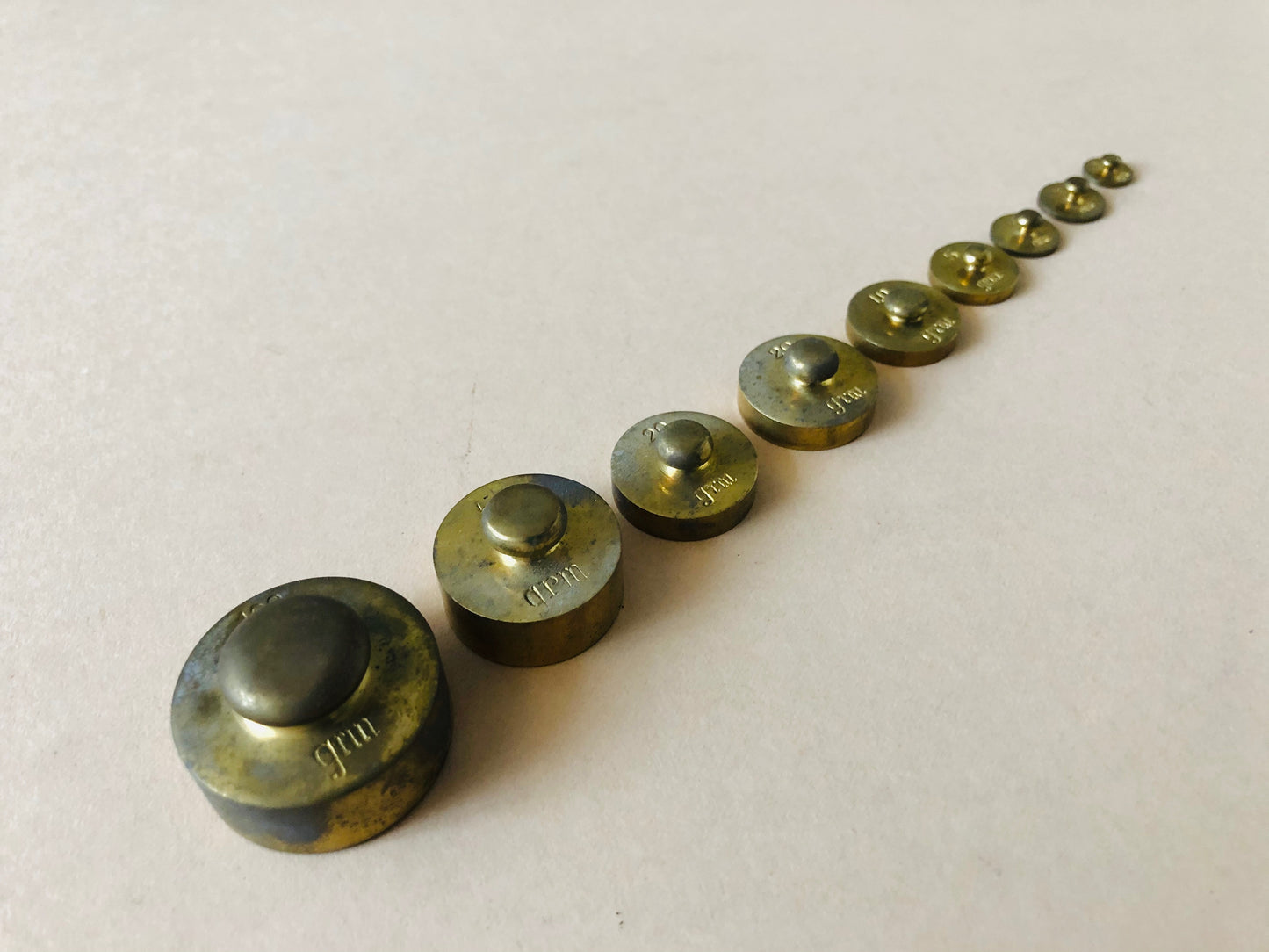 The Director Joan - Antique Laboratory Scale Weights