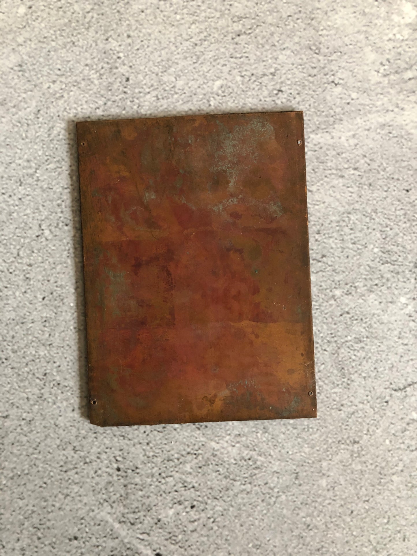 The Director Isabella - Vintage Copper Printing Plate