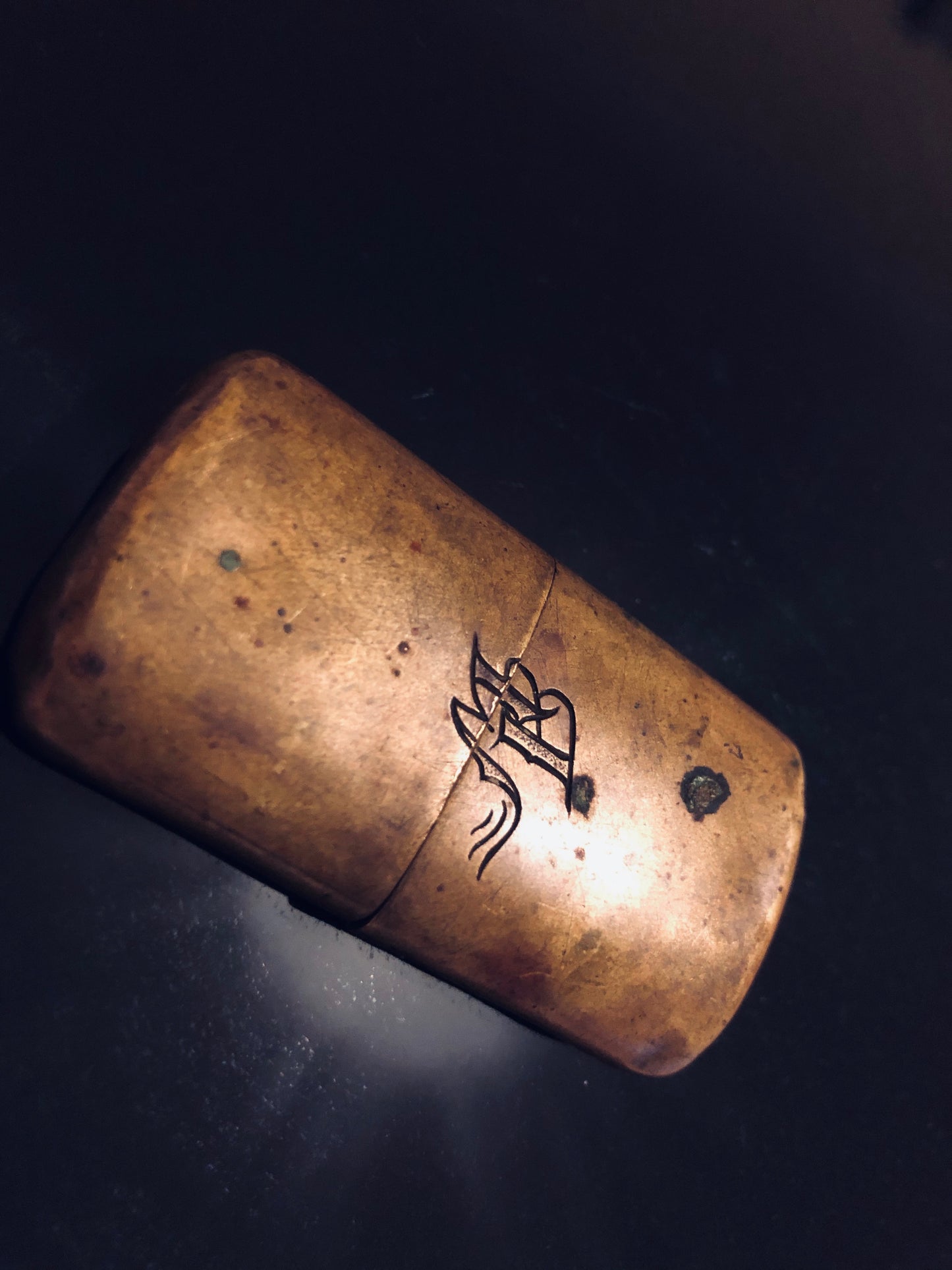 The Director Ivan - Stunning Trench Art Brass Lighter