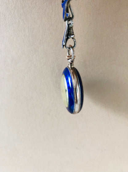 The Director Lucy - French Silver and Enamel Fob Watch