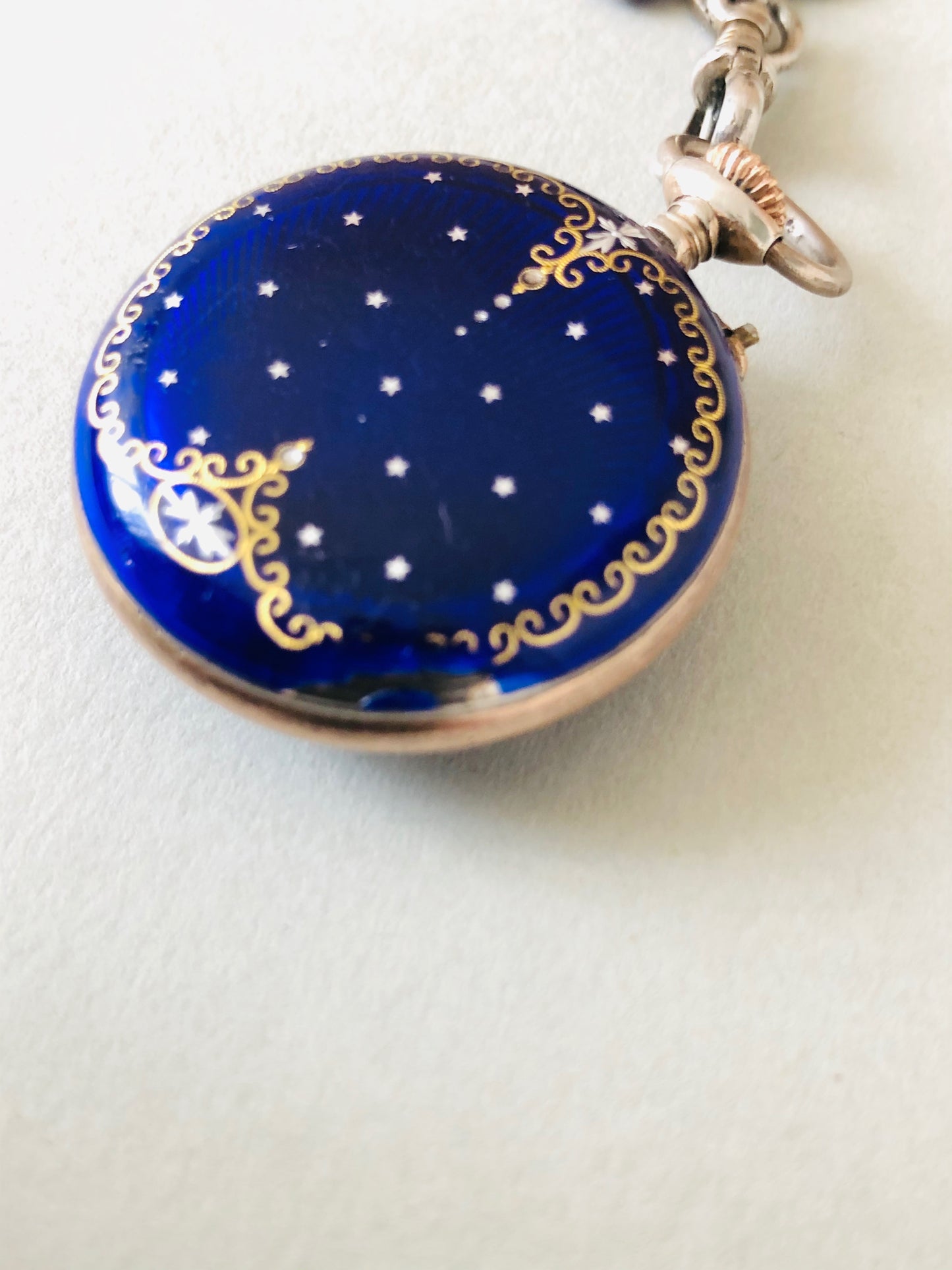 The Director Lucy - French Silver and Enamel Fob Watch