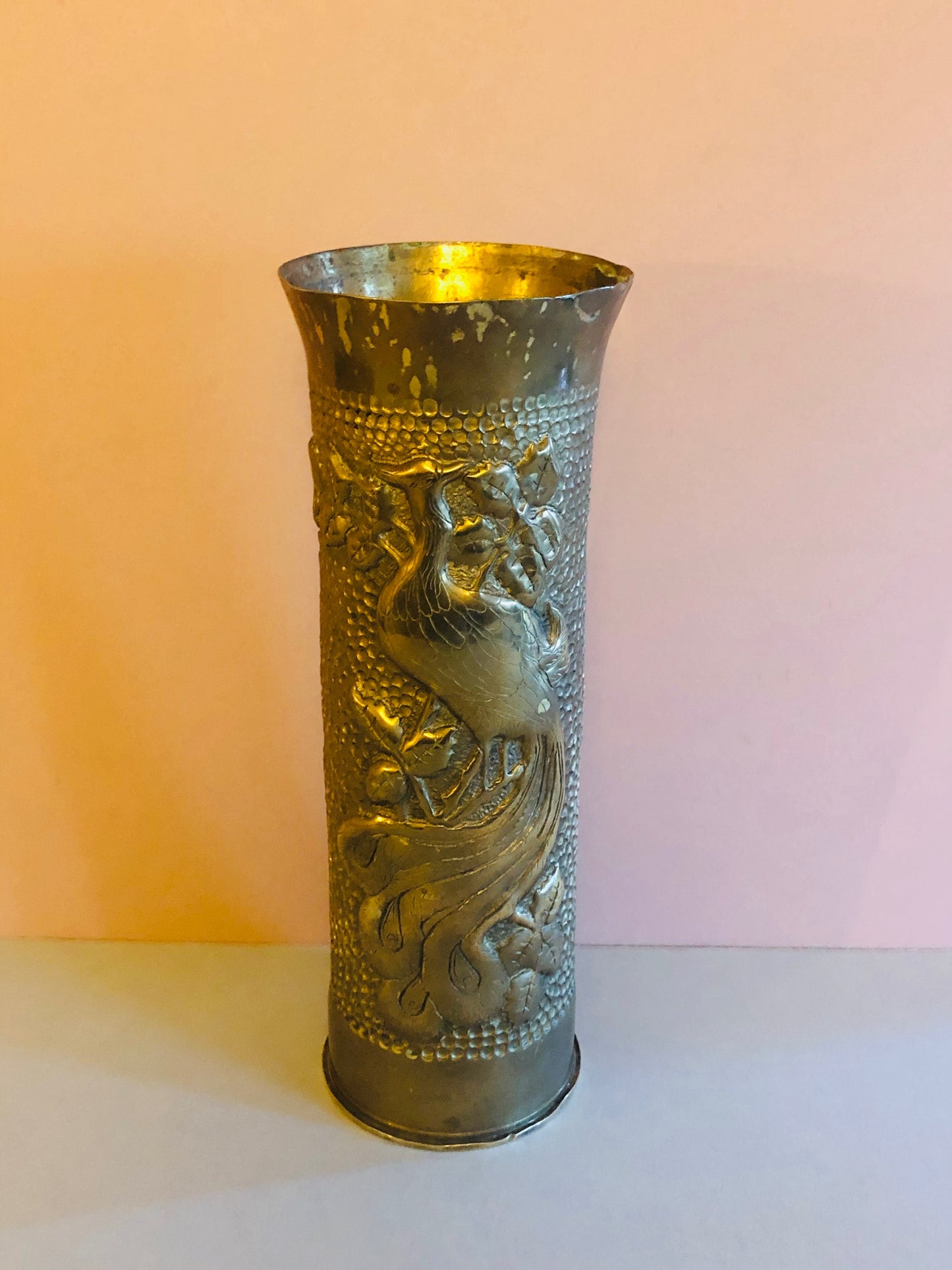 The Director Sandra - Stunning Trench Art Brass Cylinder