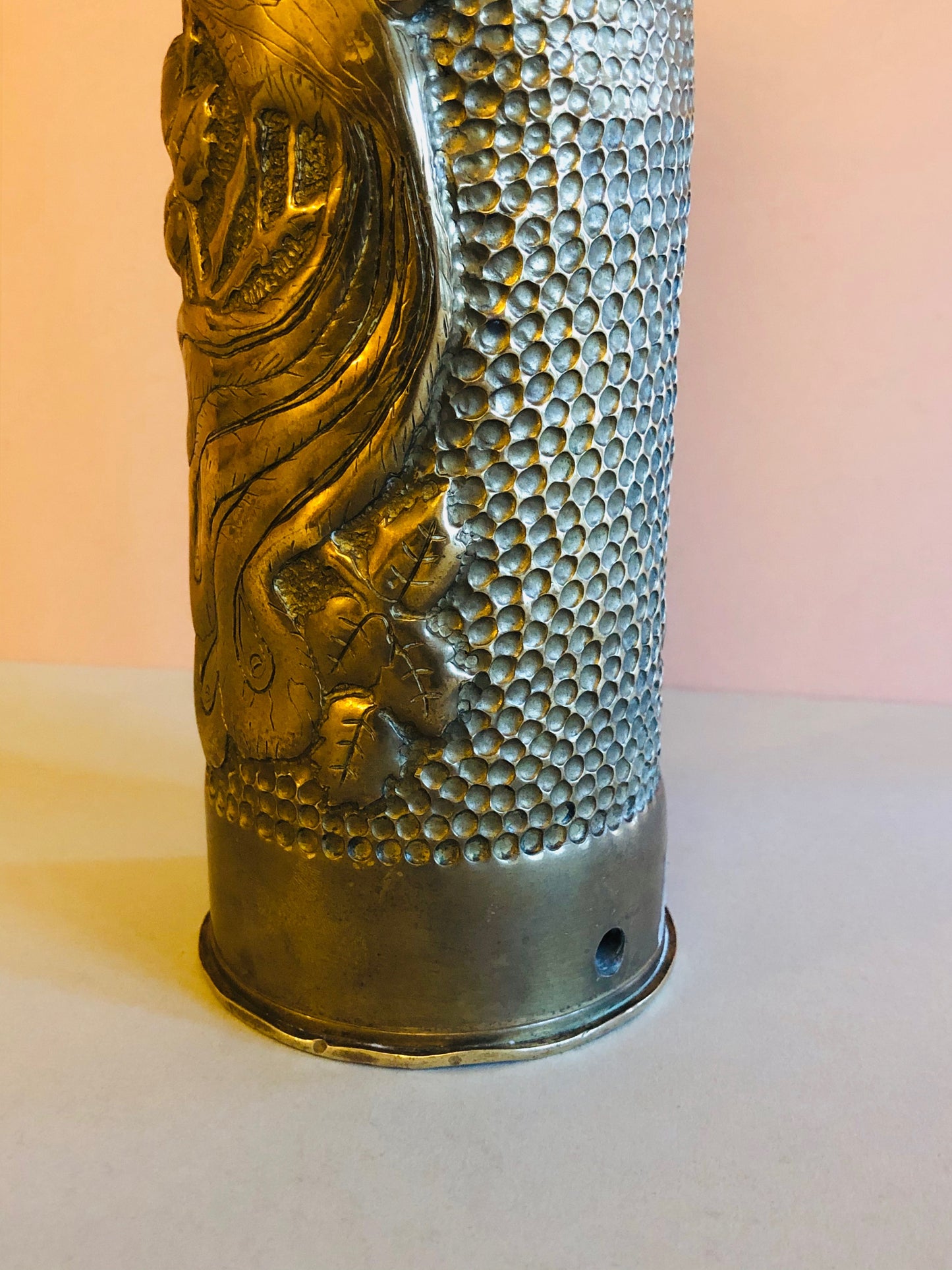 The Director Sandra - Stunning Trench Art Brass Cylinder