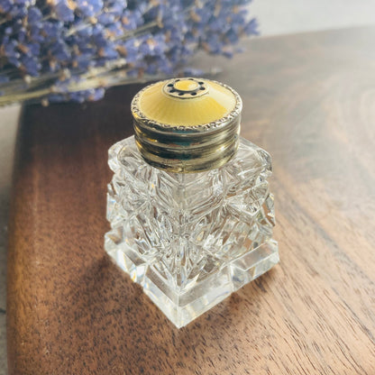 Antique Silver Art Deco Enamel Pepper Shaker