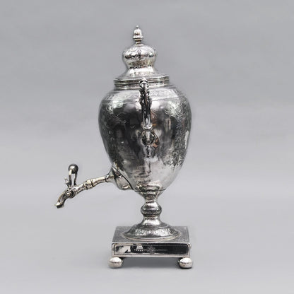 Victorian Silver Hot Water Urn | Antique Tea Urn |The Urban Vintage Affair