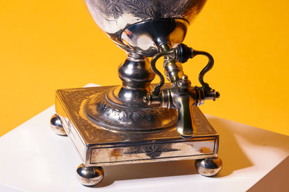 Victorian Silver Hot Water Urn | Antique Tea Urn |The Urban Vintage Affair