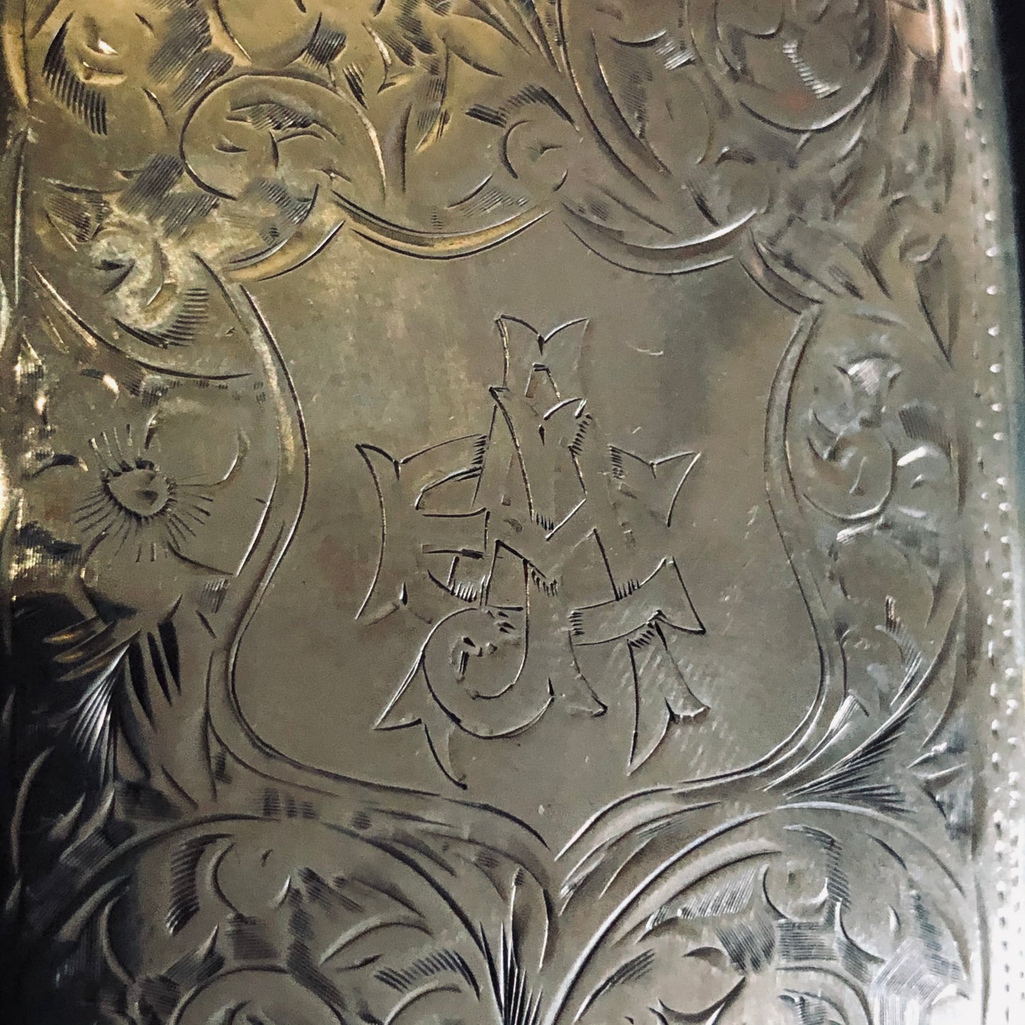 The Mixologist Shelby - Victorian Antique Silver Card Case