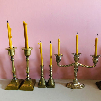 Vintage Brass Miniature Candlesticks