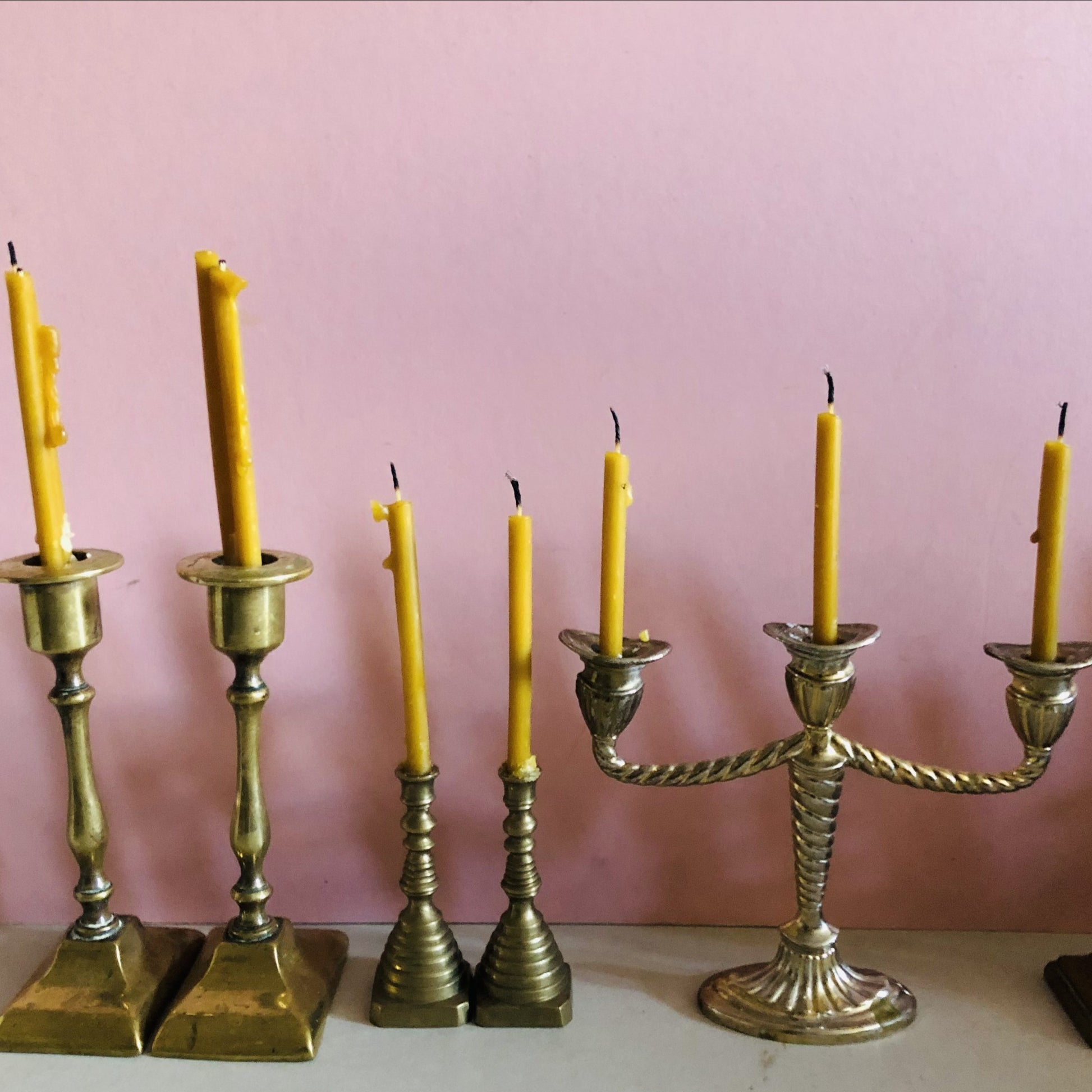 Thin Beeswax Candles | Handmade Eco Modern Candlesticks
