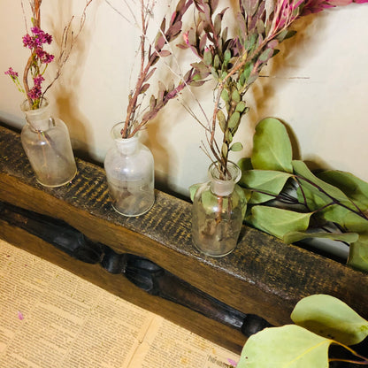 Vintage Apothecary Bottle | Refill Transparent Glass Bottle