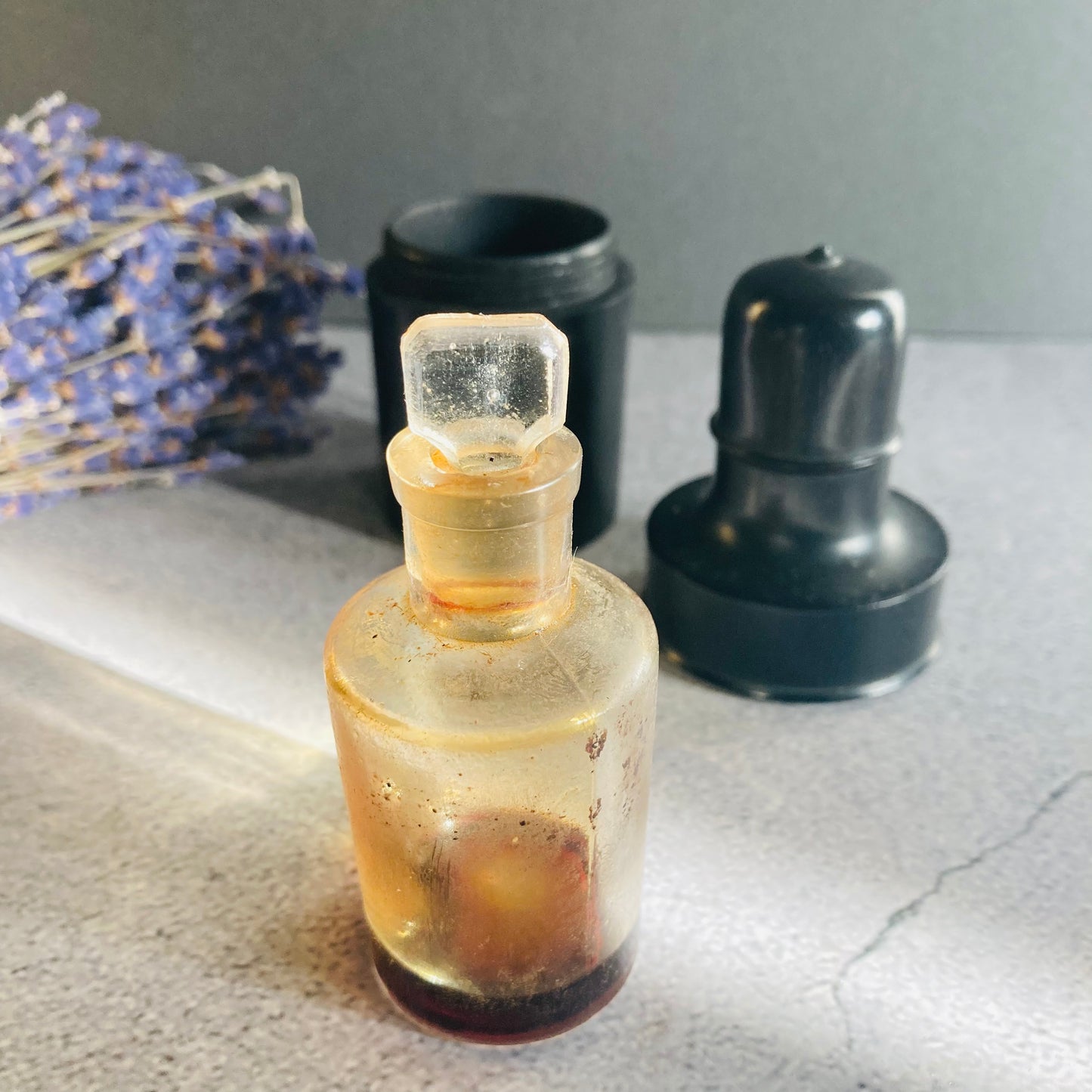 Antique Travel Scent Bottle and Case