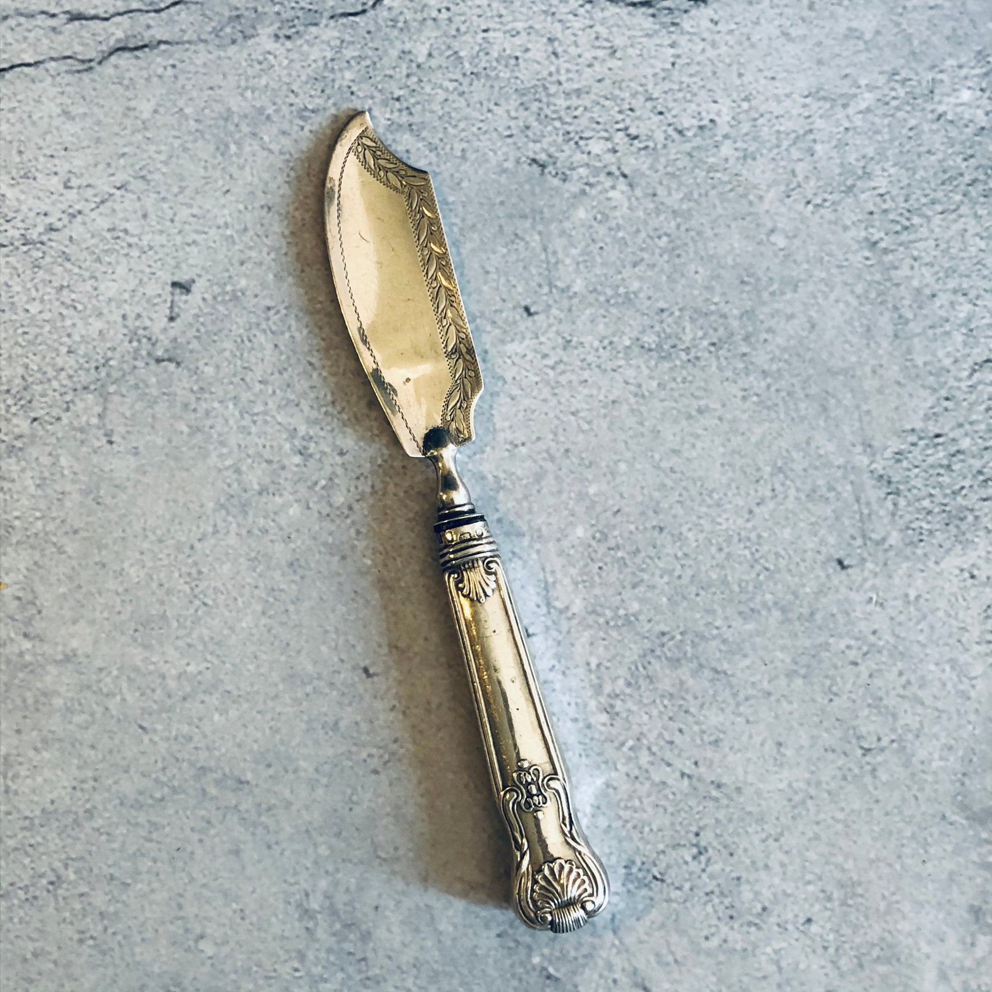 Antique Silver Butter Knife | 1819 Birmingham